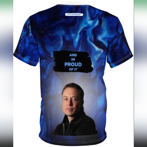 Elon Musk Is My Hero "Unisex Cut & Sew Tee - Picture 5 of 6